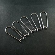 12pcs 13x38mm 316L stainless steel kidney earrings hoop DIY jewelry findings supplies 1702053