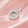 Keepsake Breast Milk Resin Round Bezel Pendant Settings,Solid 14K 18K Gold Pendant,Minimalist Art Deco Round Pendant,DIY Pendant Supplies 1411438