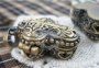 5pcs Pendant DIY Brass Bronze Copper European Antique Style Cross Prayer Box Photo Locket Jewelry