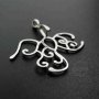 1Pcs 50MM Solid 925 Sterling Silver Adjustable Wire Stone Holder DIY Pendant Charm Supplies 1320327