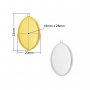 Keepsake Breast Milk Resin Oval Bezel Pendant Settings,Simple Stainless Steel Oval Pendant Charm,DIY Pendant Blank Supplies 1421274