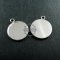 20pcs 18mm setting size one loop silvery round bezel tray DIY pendant charm supplies 1411060