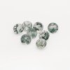 Round Green Moss Agate Faceted Nature Stone,Semi-precious Gemstone,Unique Gemstone,DIY Jewelry Supplies 4110201