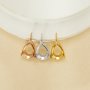 7x9MM Pear Prongs Bezel Pendant Settings,Rose Yellow Gold Plated Stainless Steel Pear Pendant Charm,Minimalist Pendant,Simple Pendant Blank 1431456