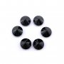 5Pcs 1-9MM Round Black Spinel Faceted Cut Loose Gemstone Natural Semi Precious Stone DIY Jewelry Supplies 4110164
