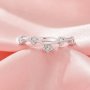 Curved Tree Branch Leaf Moissanite Stackable Ring,Flower Solid 14K 18K Gold Ring,Dainty Stacker Ring,Stackable Ring,DIY Ring Supplies 1295001
