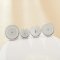 Round Stainless Steel Cuff links Bezel Settings,Customized DIY Photo Cufflinks,DIY Resin Wedding Cuff Links Blank Supplies 1500174