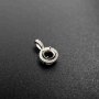 1Pcs 6-8MM Simple Round Prong Bezel Settings For Cz Stone Solid 925 Sterling Silver DIY Pendant Charm Tray 1411207