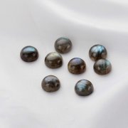 5Pcs 10MM Round Labradorite Cabochon,Blue Shiny Semi Precious Gemstone DIY Jewelry Supplies 4110192