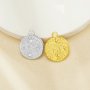 Vintage Styles Stainless Steel Star Round Pendant,Gold Plated Stainless Steel Round Pendant Charm,DIY Pendant Supplies 1431443