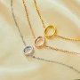 Halo Oval Prong Bezel Bracelet Settings,Solid 925 Sterling Silver Rose Gold Plated Bracelet,Pave CZ Stone Oval Bracelet,DIY Bracelet Supplies 1900341