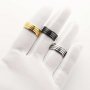 Keepsake Mens' Resin Ashes Channel Ring Settings,Three Channel Bezel Stainless Steel Ring Setting,Silver Gold Black DIY Ring Supplies,1.3MM Width Each Channel 1294592