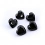 1Pcs 4-8MM Heart Black Spinel Faceted Cut Loose Gemstone Natural Semi Precious Stone DIY Jewelry Supplies 4130011