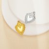 6x8MM Heart Bezel Stainless Steel Pendant Settings,Yellow Gold Silver Pendant Charm,Vintage Styles Heart Pendant,DIY Pendant Blank Supplies 1431513