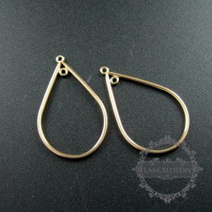 5pcs 20x31mm 14K gold filled tear drop pendant charm earrings chanderlier with top loop DIY supplies findings 1850268