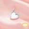 10MM Keepsake Breast Milk Resin Heart Bezel Pendant Settings,Solid 14K 18K Gold Pendant Charm,Moissanite Art Deco Pendant,DIY Pendant Supplies 1431501