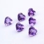 5Pcs Heart Purple Amethyst February Birthstone Faceted Cut Loose Gemstone Nature Semi Precious Stone DIY Jewelry Supplies 4130015