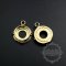 12pcs 10mm round setting bezel vintage style gold color DIY pendant charm tray supplies 1411181-2