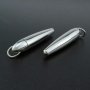 1Pcs 13x55MM Long Stainless Steel Ash Canister Cremation Urn Wish Vial Pendant Prayer Purfume Box 1190014