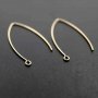 2pairs 18x32MM 14K Gold Filled Color Not Tarnished 0.76MM 21Gauge Wire Beading Earrings Hook DIY Earrings Supplies Findings 1705060