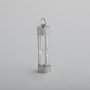 1Pcs 12x48MM Stainless Steel Rose Gold Silver Black Plated Time Sandglass Perfume Container Wish Vial DIY Pendant Charm 1800511