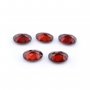 1Pcs Oval Red Garnet January Birthstone Faceted Cut Loose Gemstone Natural Semi Precious Stone DIY Jewelry Supplies 4120124