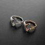 1Pcs Multiple Size Solid 925 Sterling Silver Rose Gold Tone Marquise Marquise Shape Prong Bezel Adjustable Ring Settings DIY Supplies 1294126