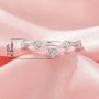 Curved Tree Branch Leaf Moissanite Stackable Ring,Flower Solid 14K 18K Gold Ring,Dainty Stacker Ring,Stackable Ring,DIY Ring Supplies 1295001
