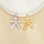 Pear Bezel Stainless Steel Pendant Settings,Yellow Gold Silver Flower Pendant Charm,Art Deco Pendant,DIY Pendant Blank Supplies 1431523