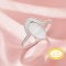 6x11MM Keepsake Breast Milk Resin Oval Ring Bezel Settings, Solid 14K 18K Gold Ring,Moissanite Art Deco Solid Back Ring,DIY Ring Supplies 1222154