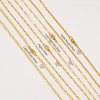 1PCS 14K Gold Filled Necklace Chain,Cable Round Chain,Figaro Chain,Link Paperclip Chain,Simple Necklace Chain,DIY Necklace Supplies 1320040