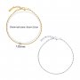 Minimalist Stainless Steel Chain Bracelet,Yellow Gold Plated Chain Bracelet,DIY Bracelet Supplies 1900329