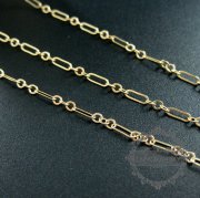 10cm 2mm plus 2x6mm 14K gold filled high quality color not tarnished cable chain DIY necklace chain supplies findings 1315016