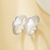 6x9MM Keepsake Breast Milk Resin Heart Bezel Ring,316L Stainless Steel Resin Silver Ring,DIY Ring Blank Supplies 1295035