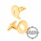 1Pair Q 18MM Initial Letter Alphabet Gold Color Brass Novelty Cufflinks Fashion Sleeve Buttons Shirt Cuff Links 8613003Q