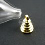 6pcs 20x30mm vintage brass gold bail glass vial pendant wish bottle bulb charm DIY findings 1850073