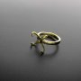 1Pcs Irregular Stone Prong Claw Bezel Solid 925 Sterling Silver Adjustable Ring Settings Rose Gold Plated DIY Supplies Findings 1294144