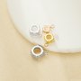 Round Prongs Bezel Pendant Settings,Rose Gold Plated Stainless Steel Pendant Charm,Minimalist Round Pendant,Simple Pendant Blank 1411434