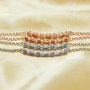 Keepsake Breast Milk Resin Bracelet Settings Solid 925 Sterling Silver 2x4MM Marquise Bezel CZ Birthstone Bracelet 1900297 6‘’+1.7‘’