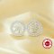 Keepsake Breast Milk Resin Ball Round Pin Studs Earrings Settings for 10-11MM Half Drilled Pearl Bead,Solid 925 Sterling Silver Earrings,DIY Earrings Supplies 1702247
