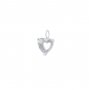 7MM Heart Prongs Bezel Pendant Settings,Rose Yellow Gold Plated Stainless Steel Heart Pendant Charm,Minimalist Heart Pendant,Simple Pendant Blank 1431455