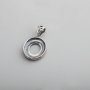 1Pcs 8X10MM Oval Antiqued Style Solid 925 Sterling Silver Cabochon Bezel DIY Pendant Charm Settings 1421109