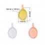 10x14MM Keepsake Breast Milk Resin Oval Bezel Pendant Settings,Solid 925 Sterling Silver Rose Gold Plated Pendant Charm,Vintage Styles Pendant,DIY Pendant Supplies 1421267