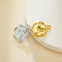 Keepsake Breast Milk Resin Mermaid Fish Tail Bezel Pendant Settings,Gold Stainless Steel Pendant Charm,DIY Pendant Blank Supplies 1431451