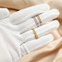3x4MM Oval Prong Ring Settings 5 Stones Keepsake Rose Gold Plated Solid 925 Sterling Silver DIY Ring Bezel Supplies 1294352