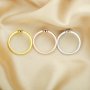 4MM Keepsake Breast Milk Resin Round Bezel Ring Settings,Bypass Solid 925 Sterling Silver Rose Gold Plated Ring,DIY Ring Supplies 1215048