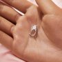 Oval Prong Pendant Settings,Solid 925 Sterling SilverPendant Charm,Simple Art Deco Pendant Charm,DIY Pendant Bezel For Gemstone 1421245