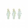 5Pcs 12x20MM White Mother of Pearl Shell Sea Horse Pendant Charm DIY Supplies Findings 1800518