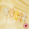 Marquise Prong Ring Settings,Solid 925 Sterling Silver Rose Gold Plated Ring,Minimalist Marquise Ring,DIY Ring Blank Supplies 1295032