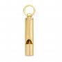 1Pcs 10x47MM Raw Brass Whistle,Brass Whistle Keychain Pendant,Emergency Whistle,Outdoor Survival Whistle 1800574
